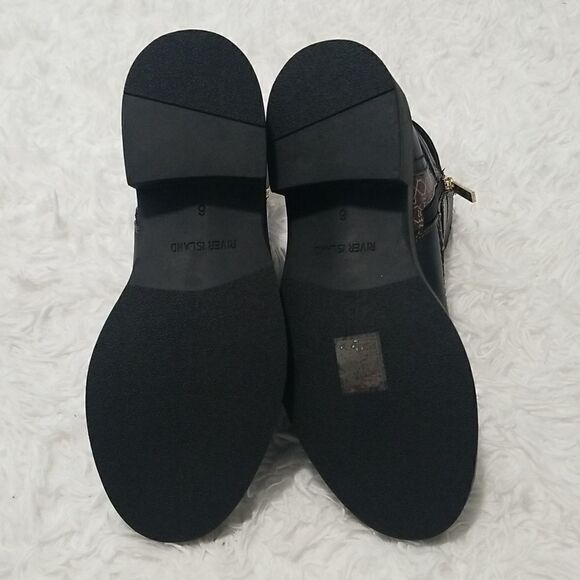 NWT River Island Brown Monogram Boots Sz 8 - Picture 5 of 7